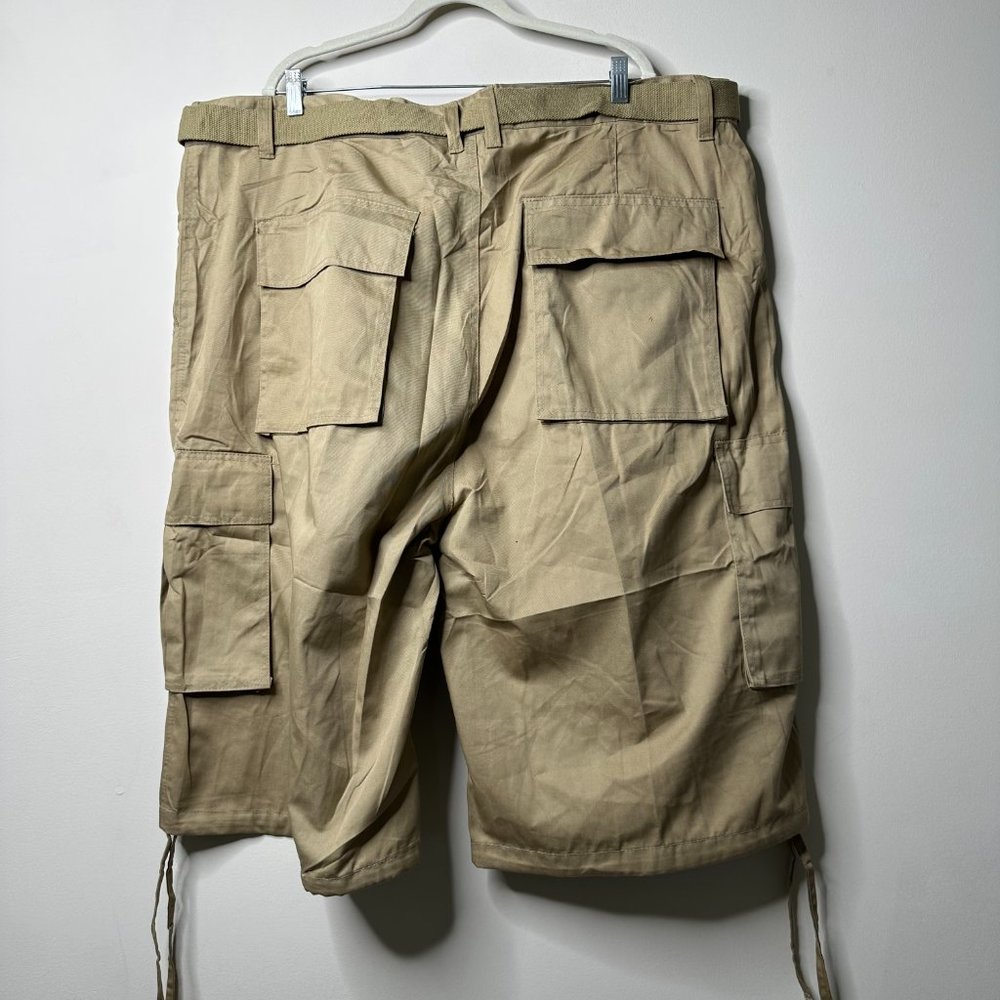 Access Original Fit Beige Belted Cargo Shorts Men's 50 - Picture 4 of 5